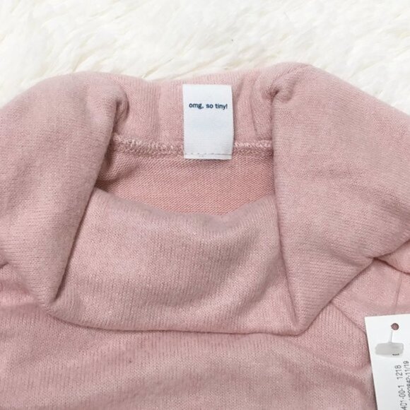 OLD NAVY Plush Knit Cowl Neck Top Long Sleeve Shirt Lightweight Sweater 12-18 M - Picture 5 of 8